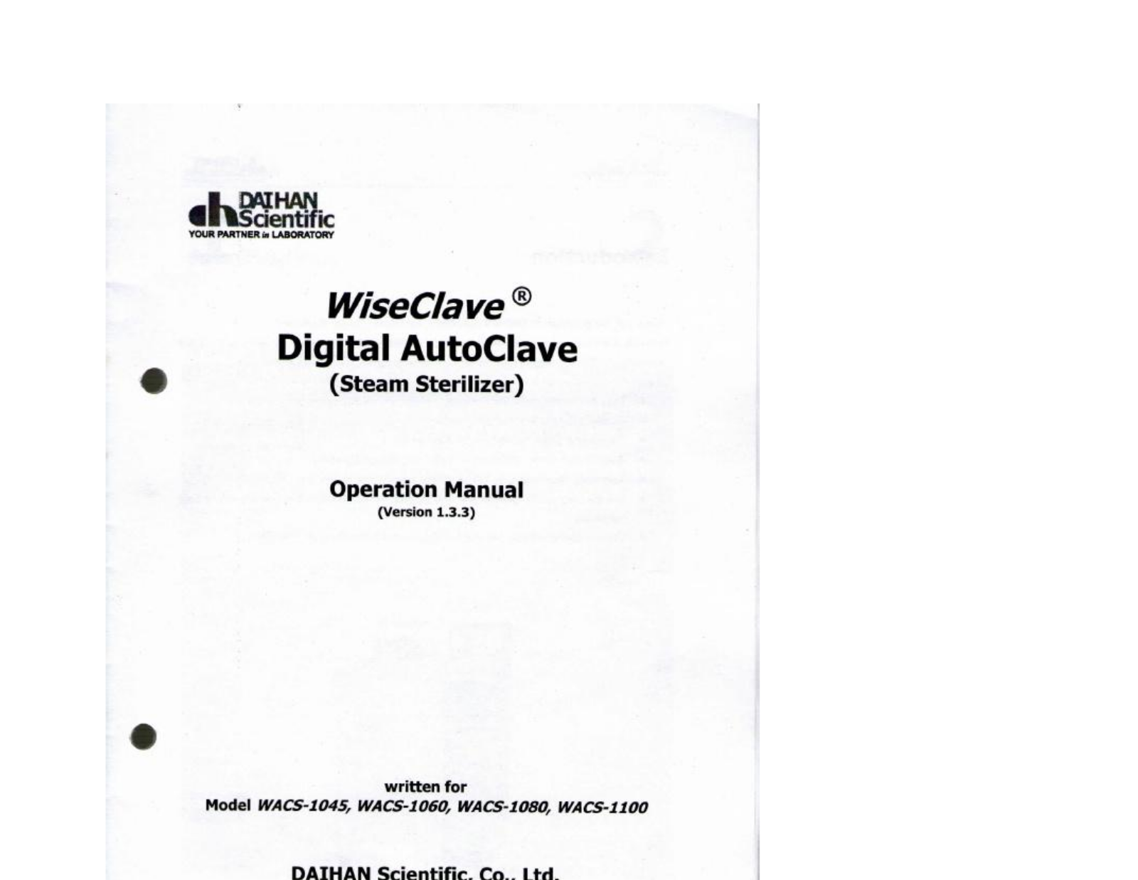 Daihan WiseClave User manual