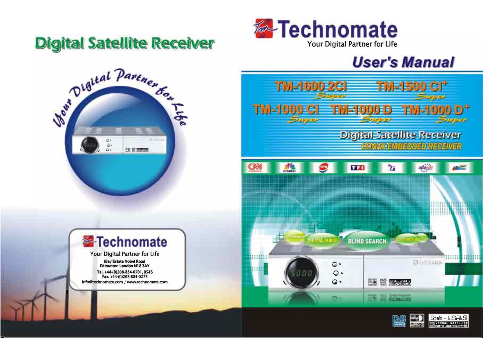 TECHNOMATE TM-1000 CI, TM-1000 D, TM-1500 CI, TM-1600 2CI User Manual