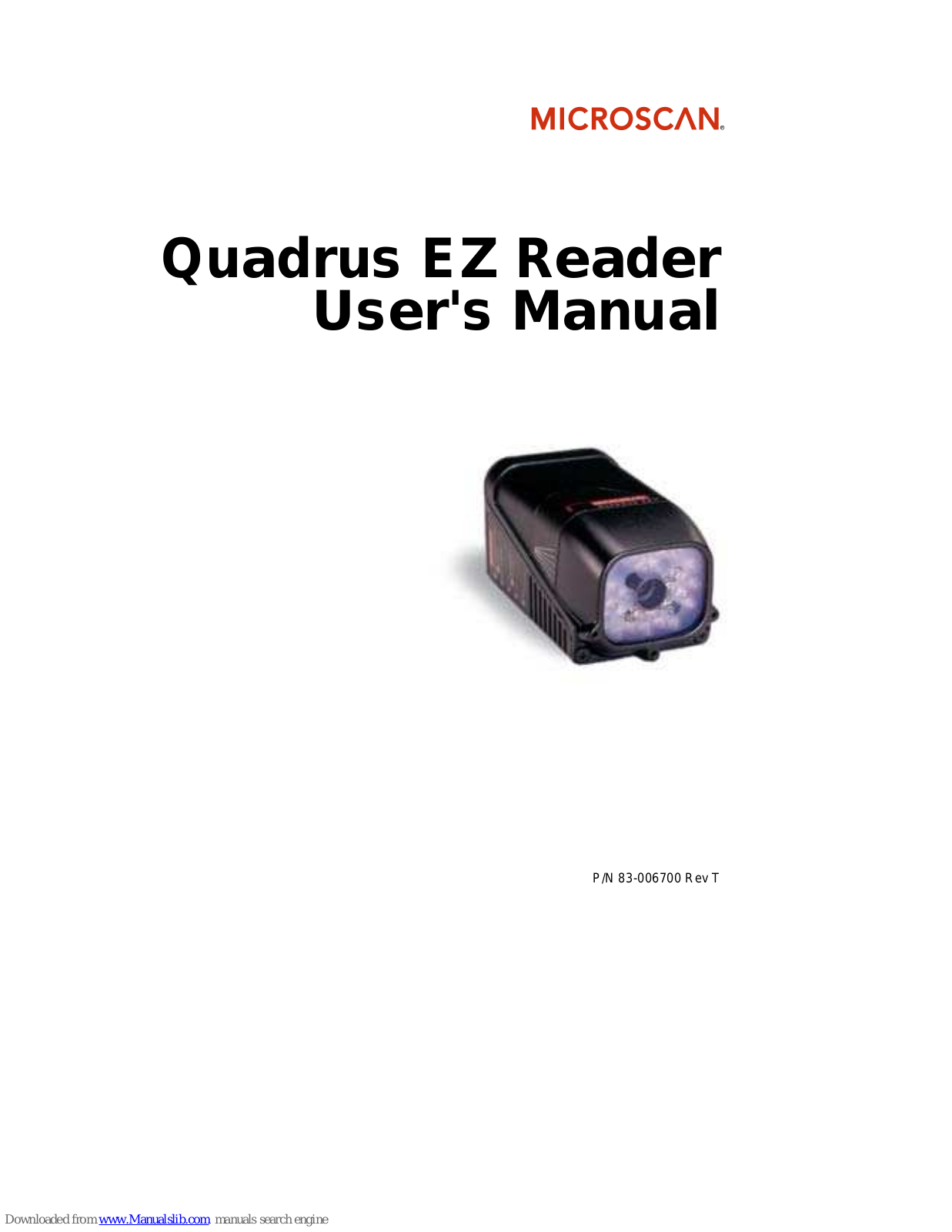 Microscan Quadrus EZ Reader, Quadrus EZ User Manual