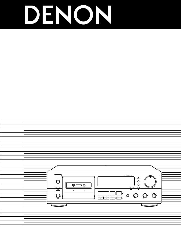 Denon DRM-595 Owner's Manual