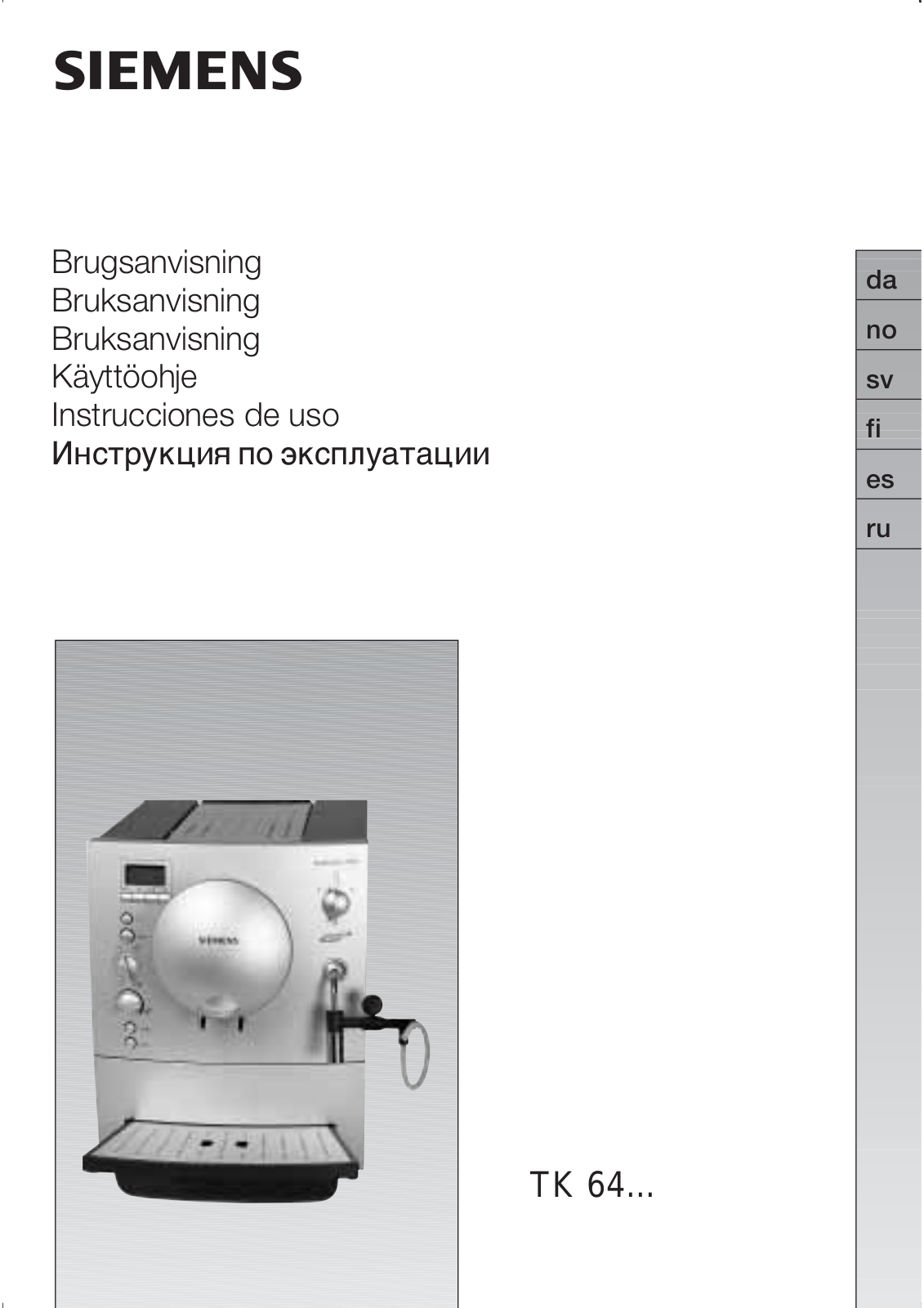 Siemens TK64F09, TK64001GB User Manual