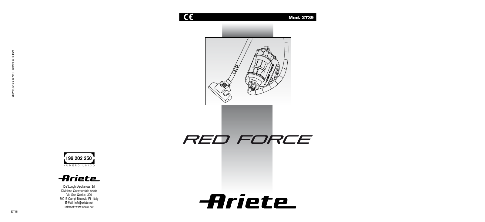 Ariete 2739 User Manual