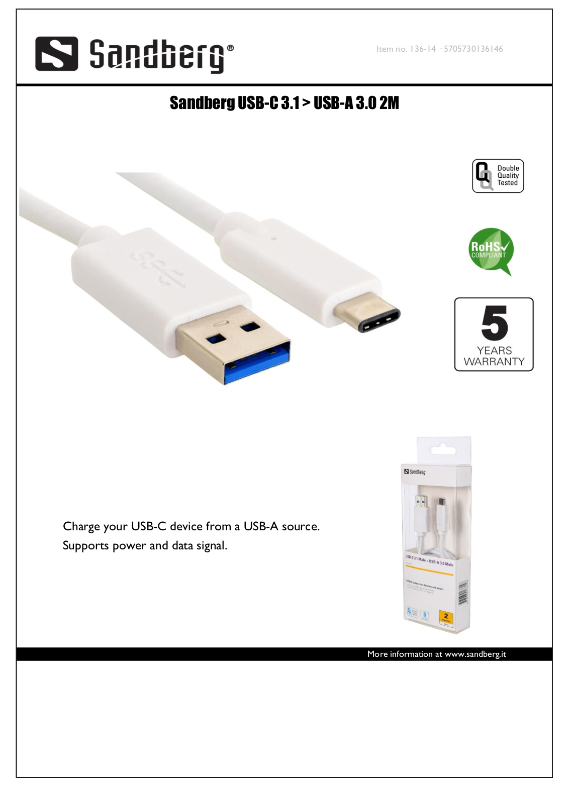 Sandberg 136-14 User Manual