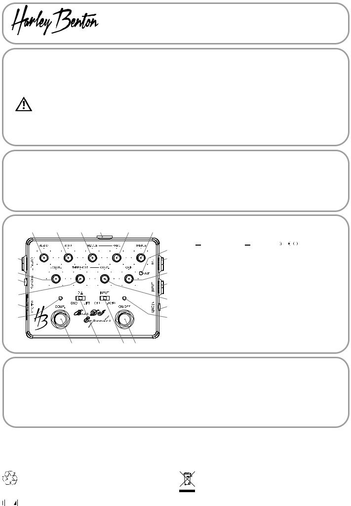 Thomann Custom Line Bass DI Expander Quick Start Guide