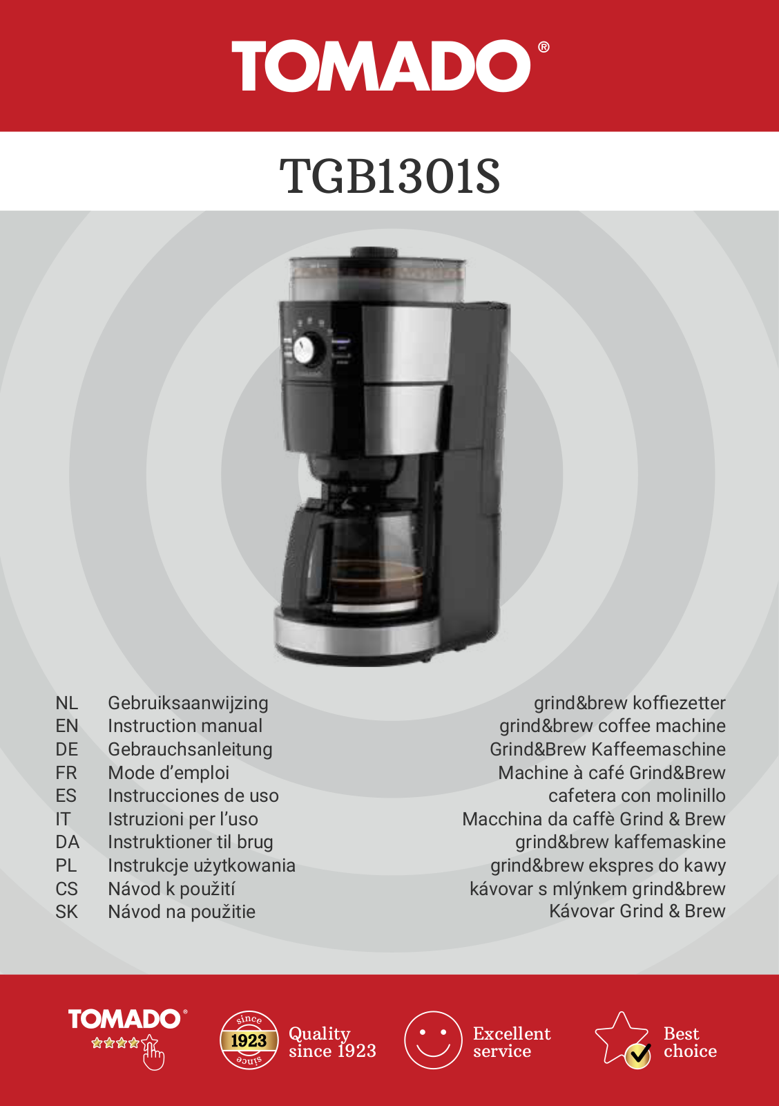 Tomado TGB1301S User guide - ManualMachine.com