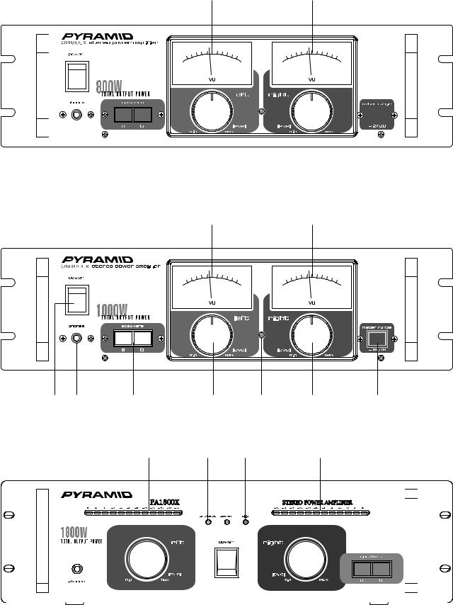 Pyramid Car Audio PA1800X, PA800X, PA1000X, PA600X User Manual