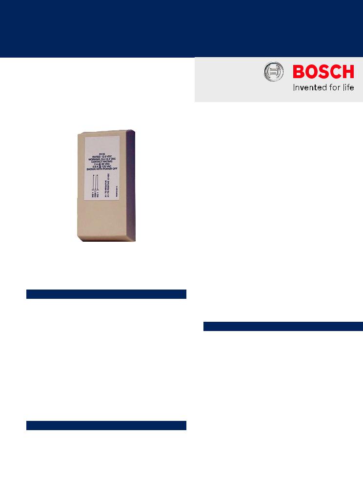 Bosch D133 Specsheet