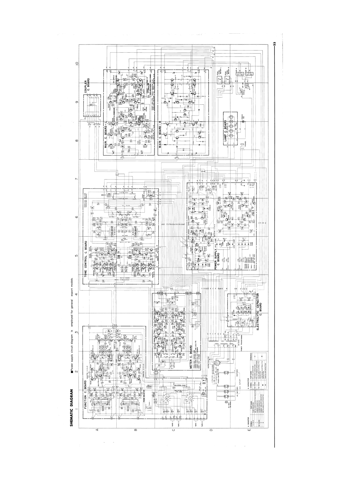 Yamaha ca1010sc Schematic