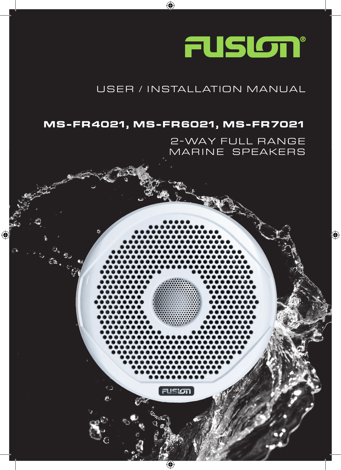 Fusion MS-FR7021, MS-FR4021, MS-FR6021 User Manual