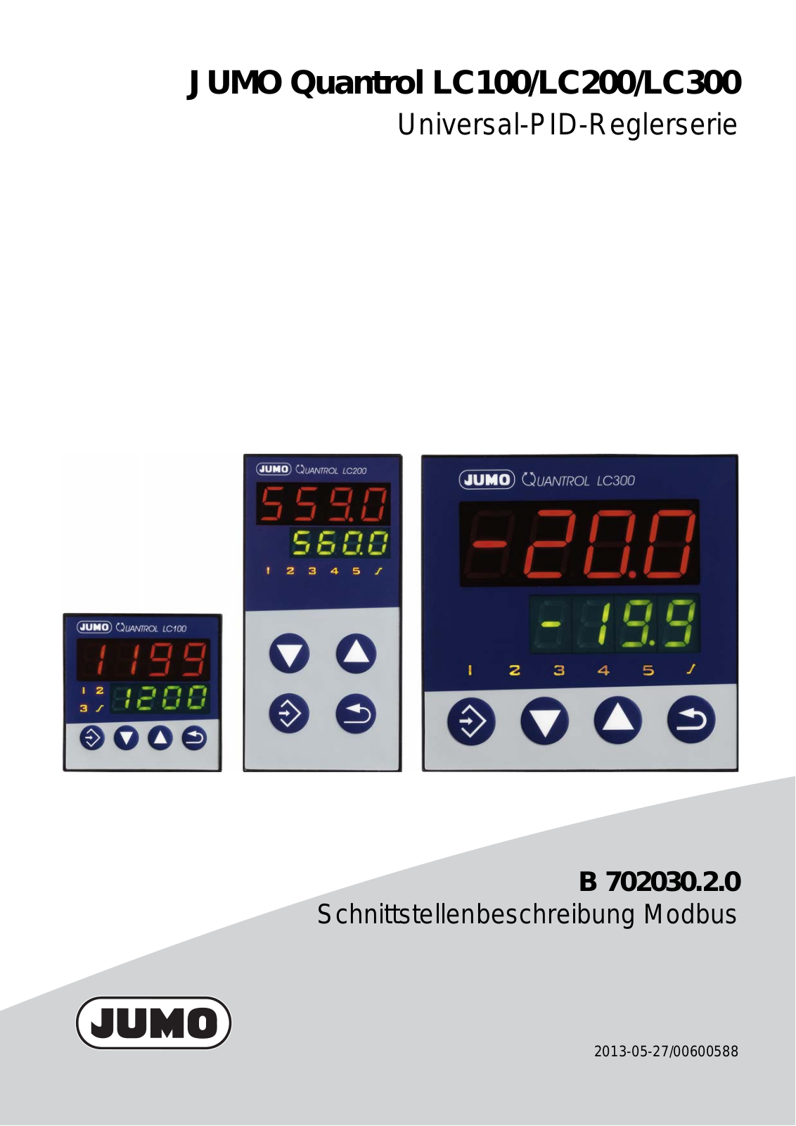 Jumo Quantrol LC200, Quantrol LC100, Quantrol LC300 User guide