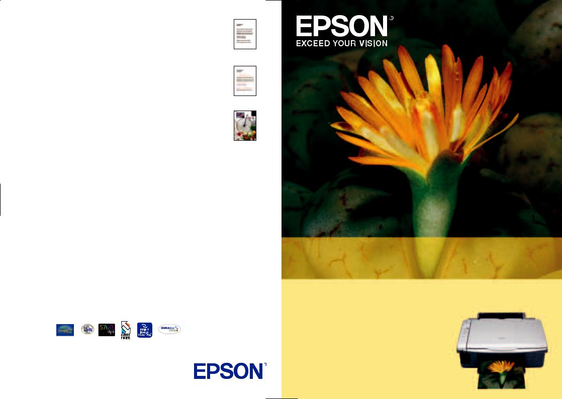 Epson STYLUS DX4800, STYLUS CX3700, STYLUS CX4700, STYLUS DX4250, STYLUS DX3850 DAILY USE GUIDE