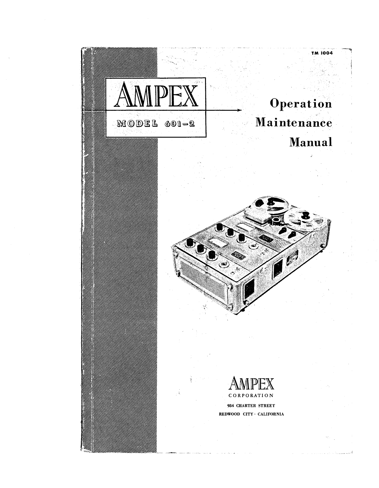 Ampex 601.2 Schematic