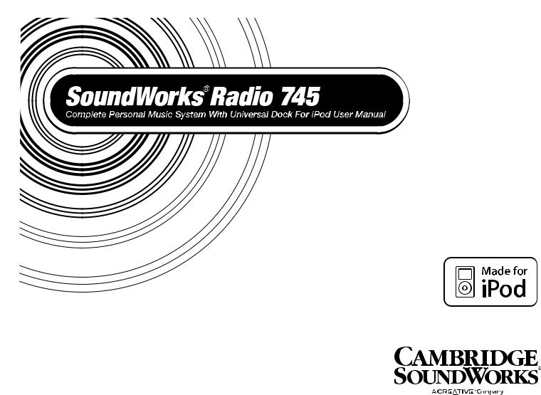 Cambridge SoundWorks 745 User Manual