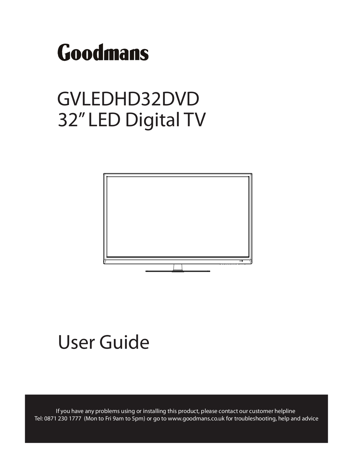 Goodmans GVLEDHD32DVD User Manual