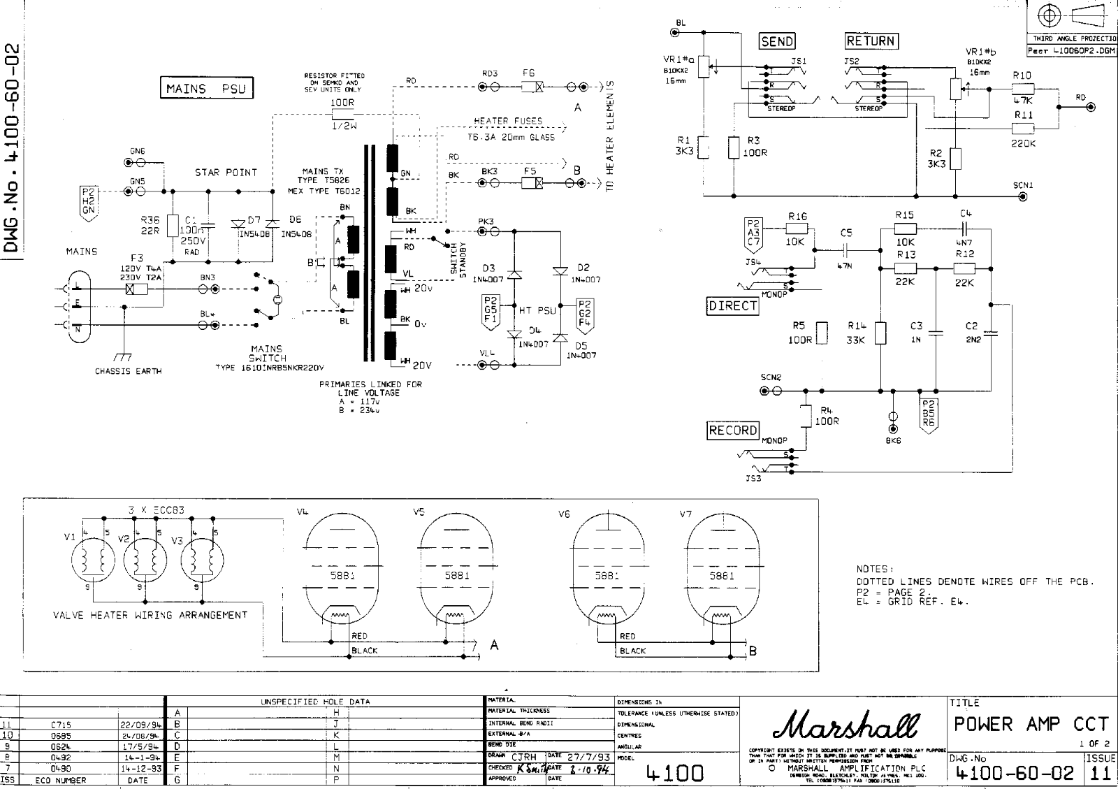 Marshall 4100 schematic