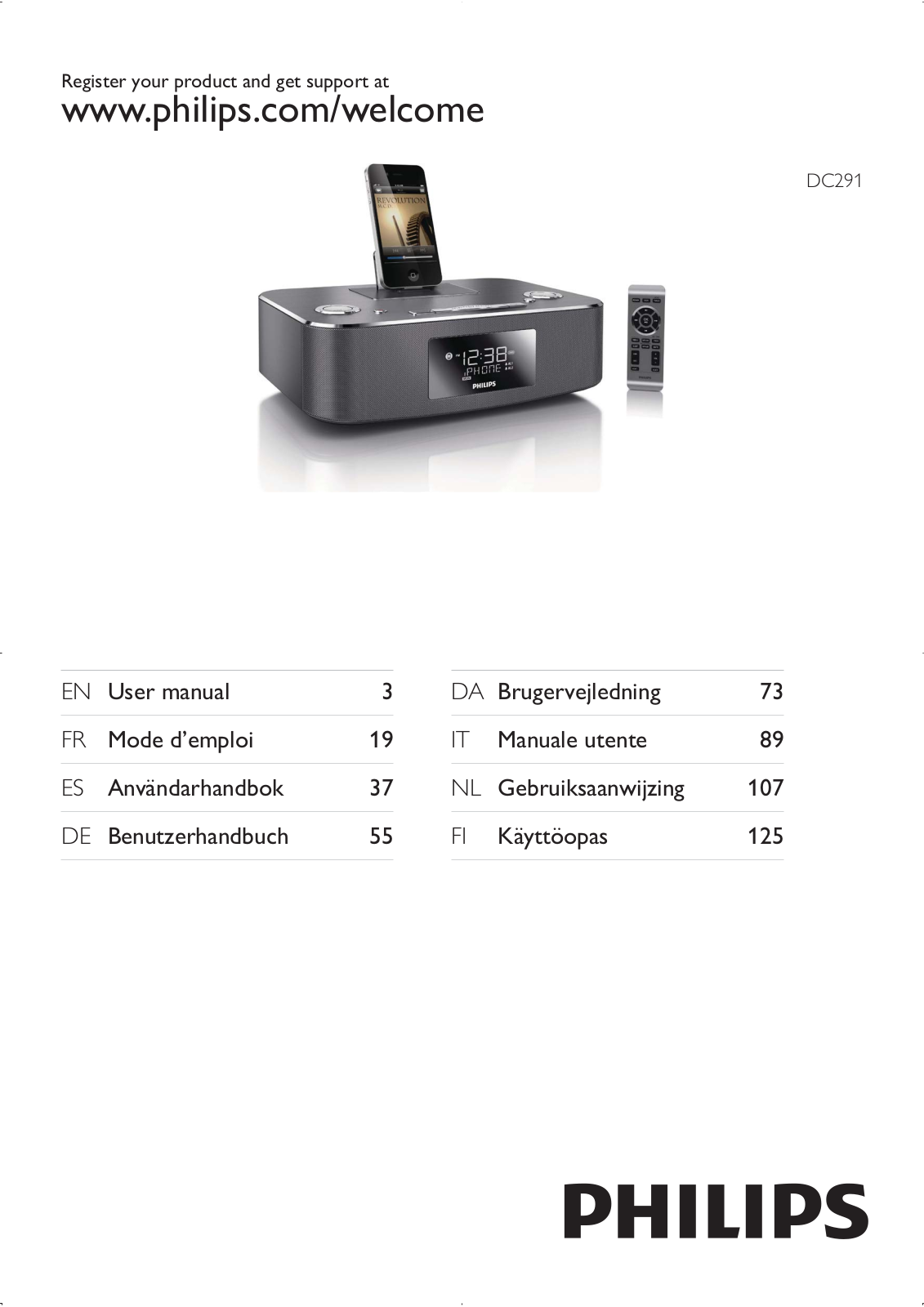 PHILIPS DC291 User Manual