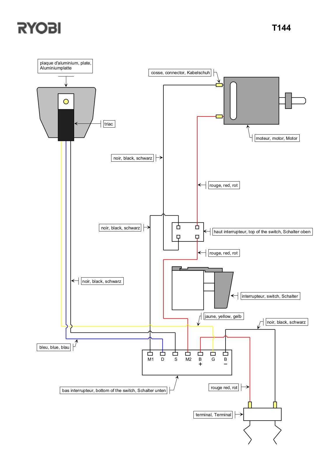 Ryobi T144 User Manual