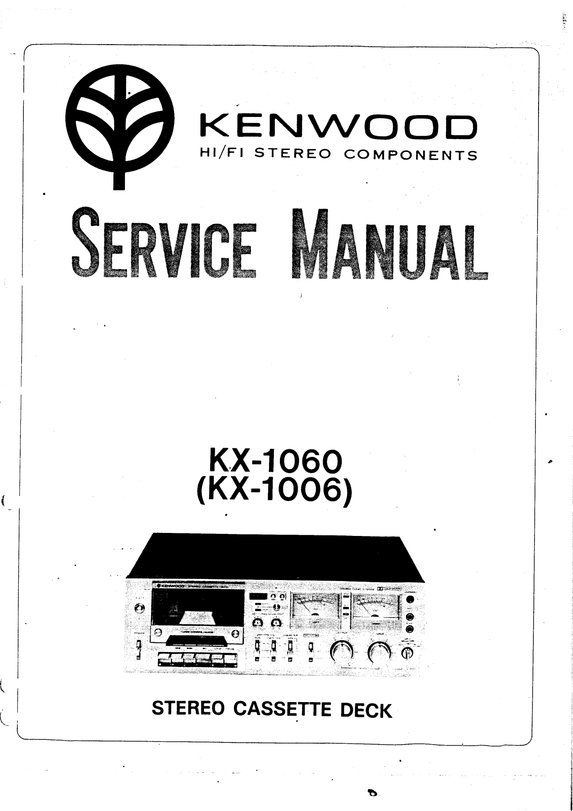 Kenwood KX-1060 Service manual