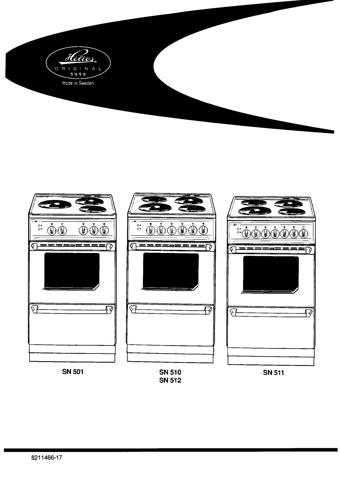 Elektro helios sn 501, sn 510, sn 512, sn 511 User Manual