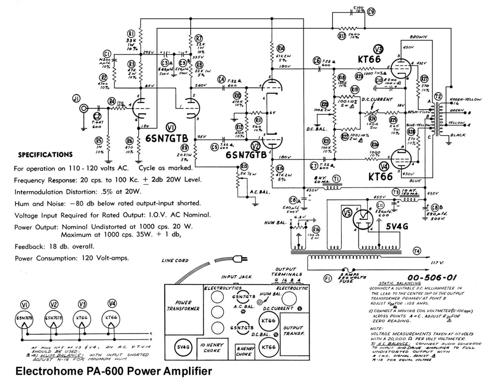 ElectroHome PA600 Schematic - ManualMachine.com