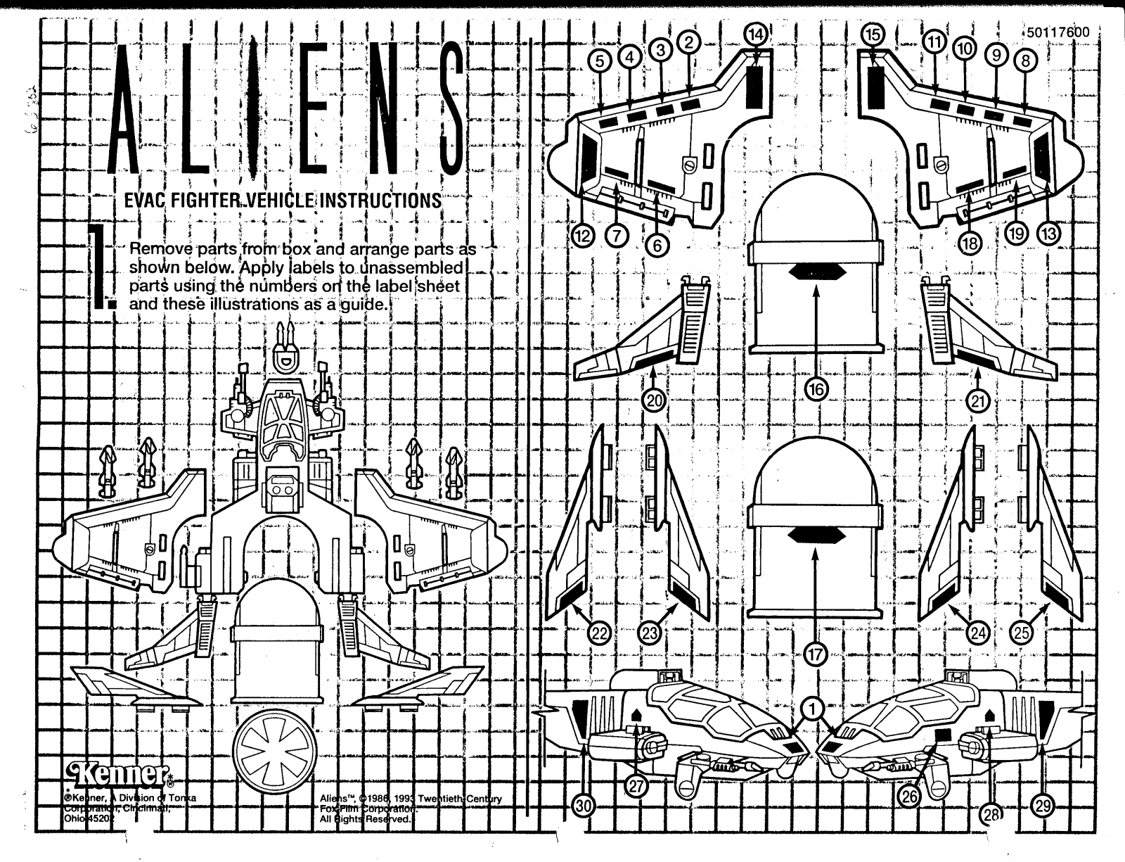 Hasbro Aliens Evac Fighter Vehicle User Manual