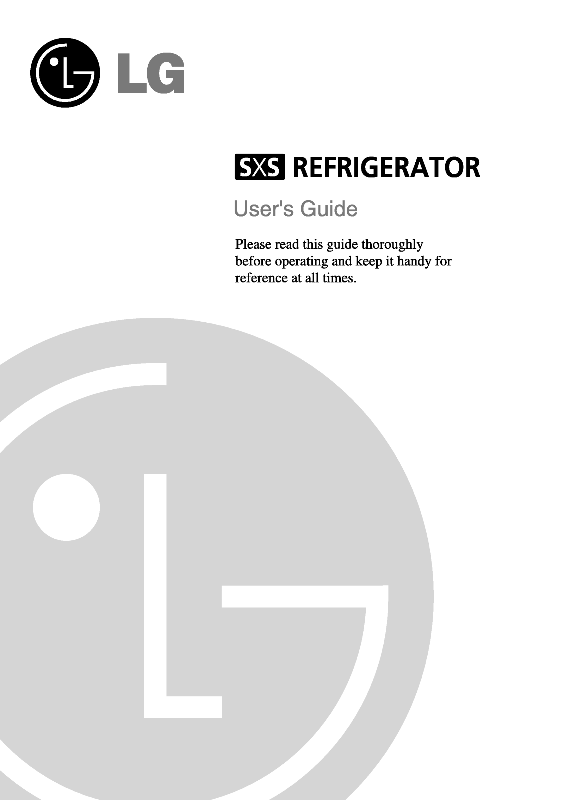 LG GR-L247NSUA User Manual