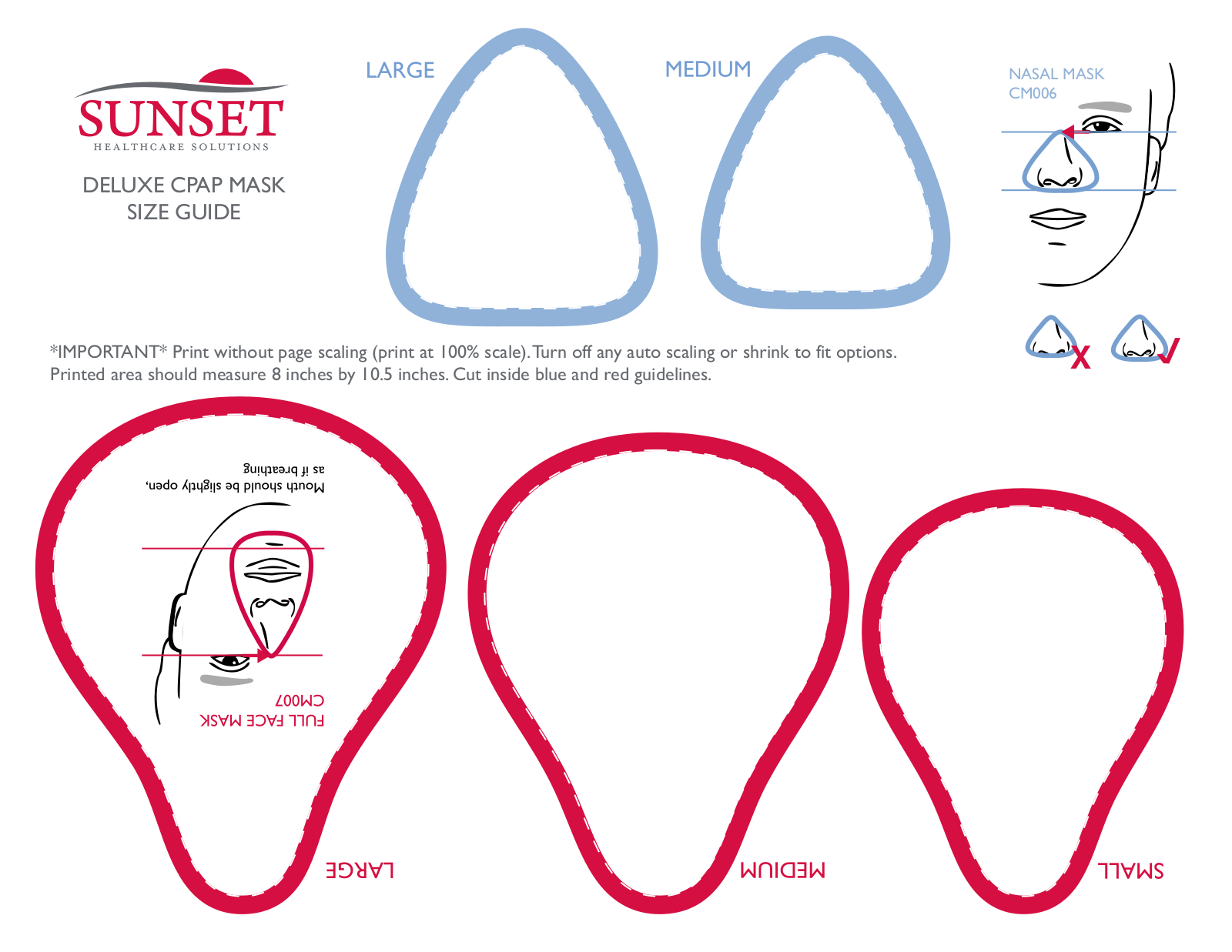 Sunset Healthcare CM006 Fitting Guide - ManualMachine.com