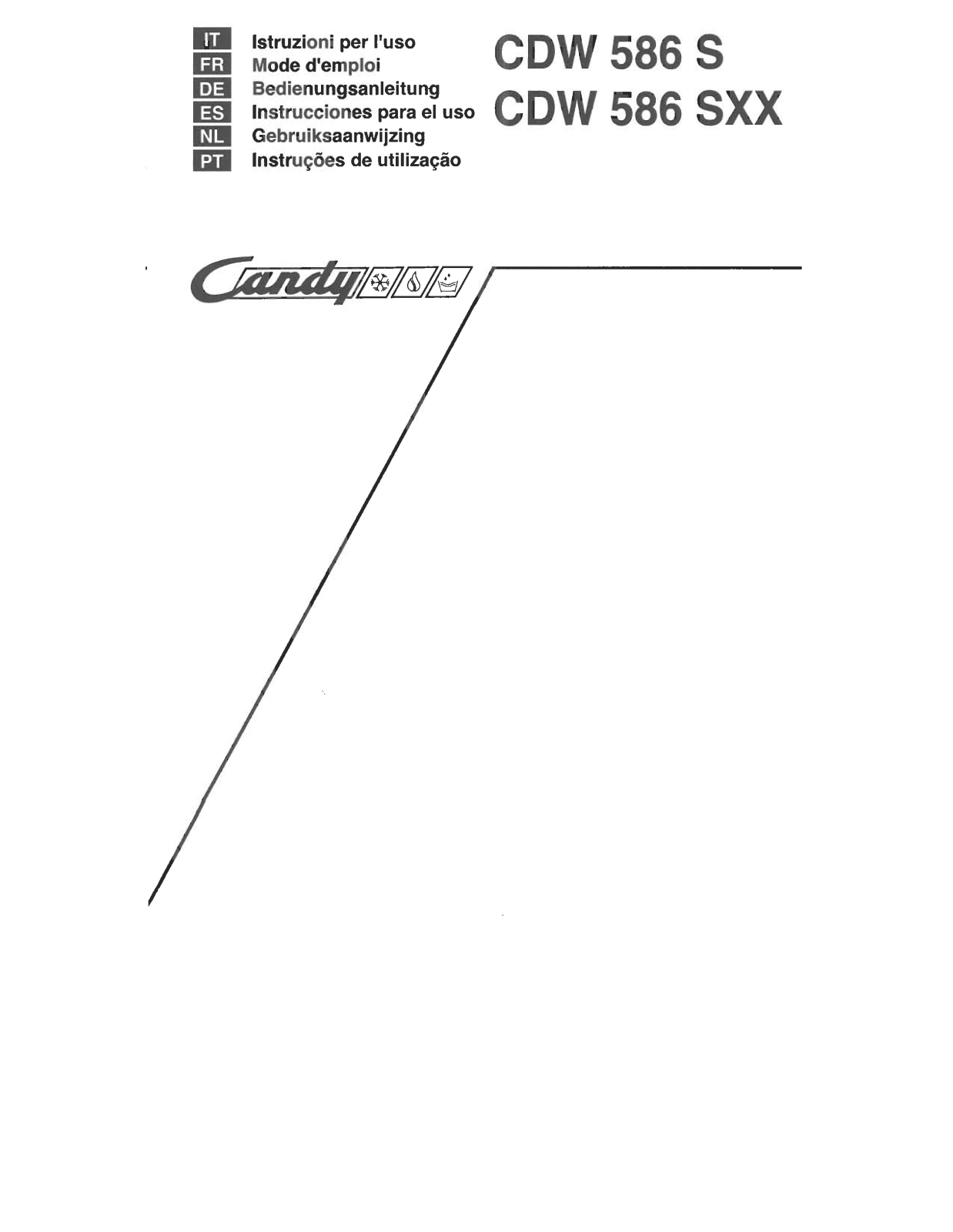 CANDY CDW586S User Manual