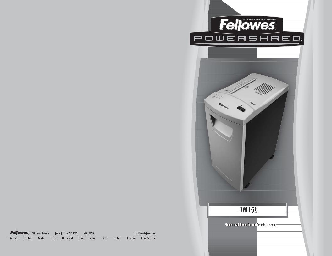 Fellowes DM15C User Manual