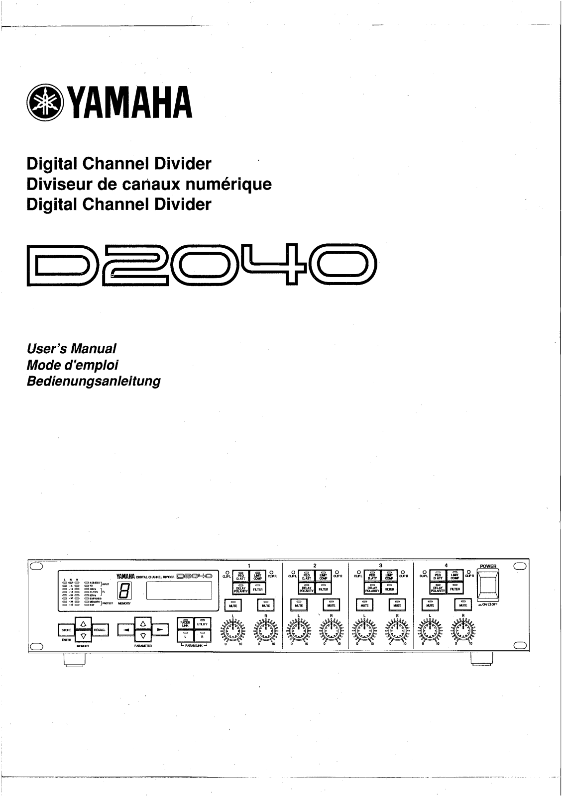 Yamaha D2040 User Manual