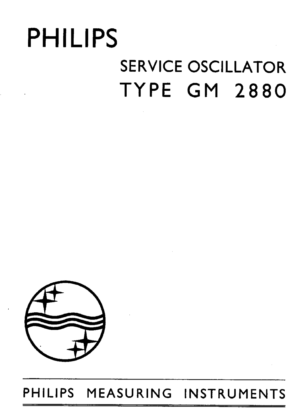 Philips GM2880-1 Schematic