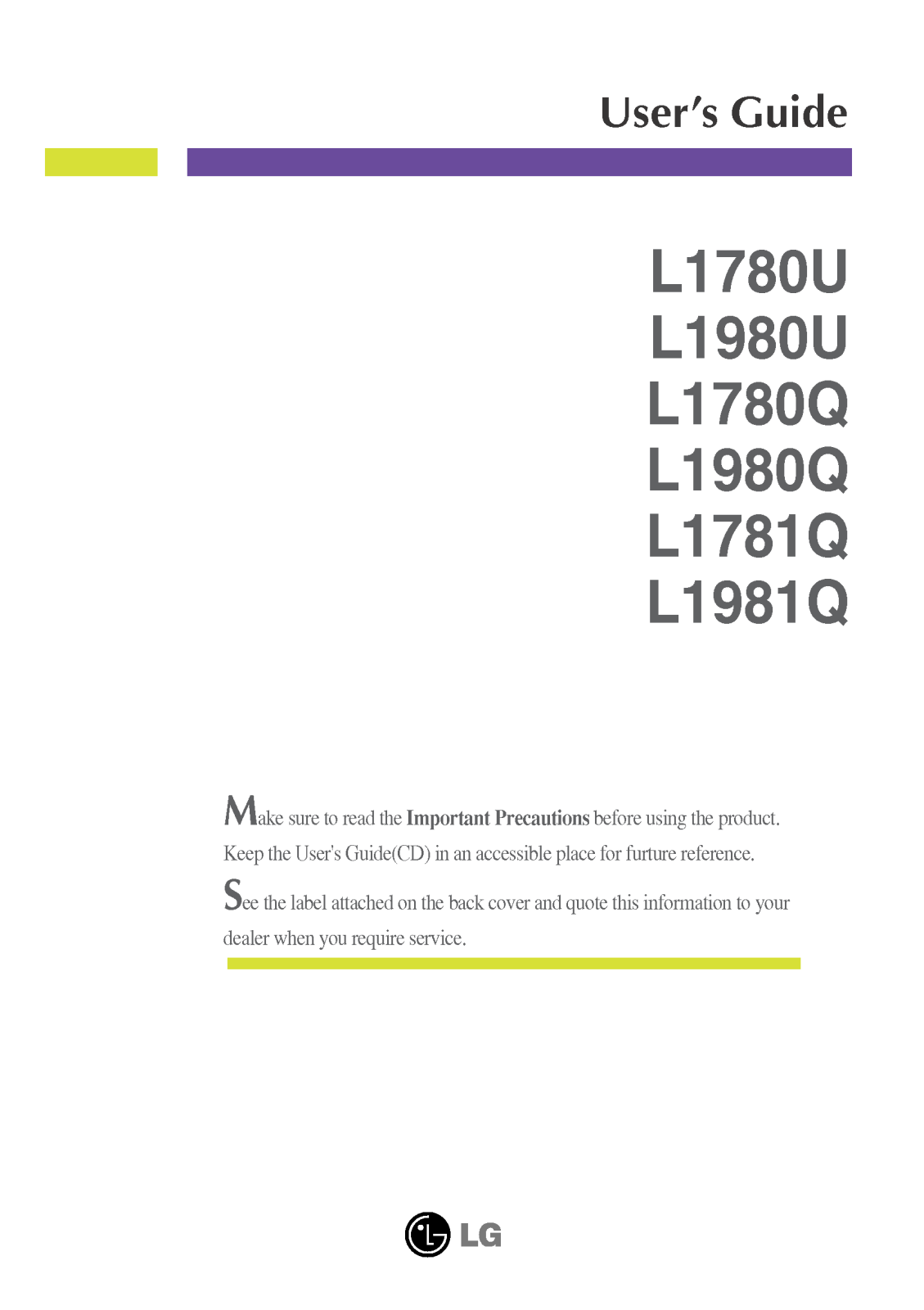 LG L1781Q User Manual