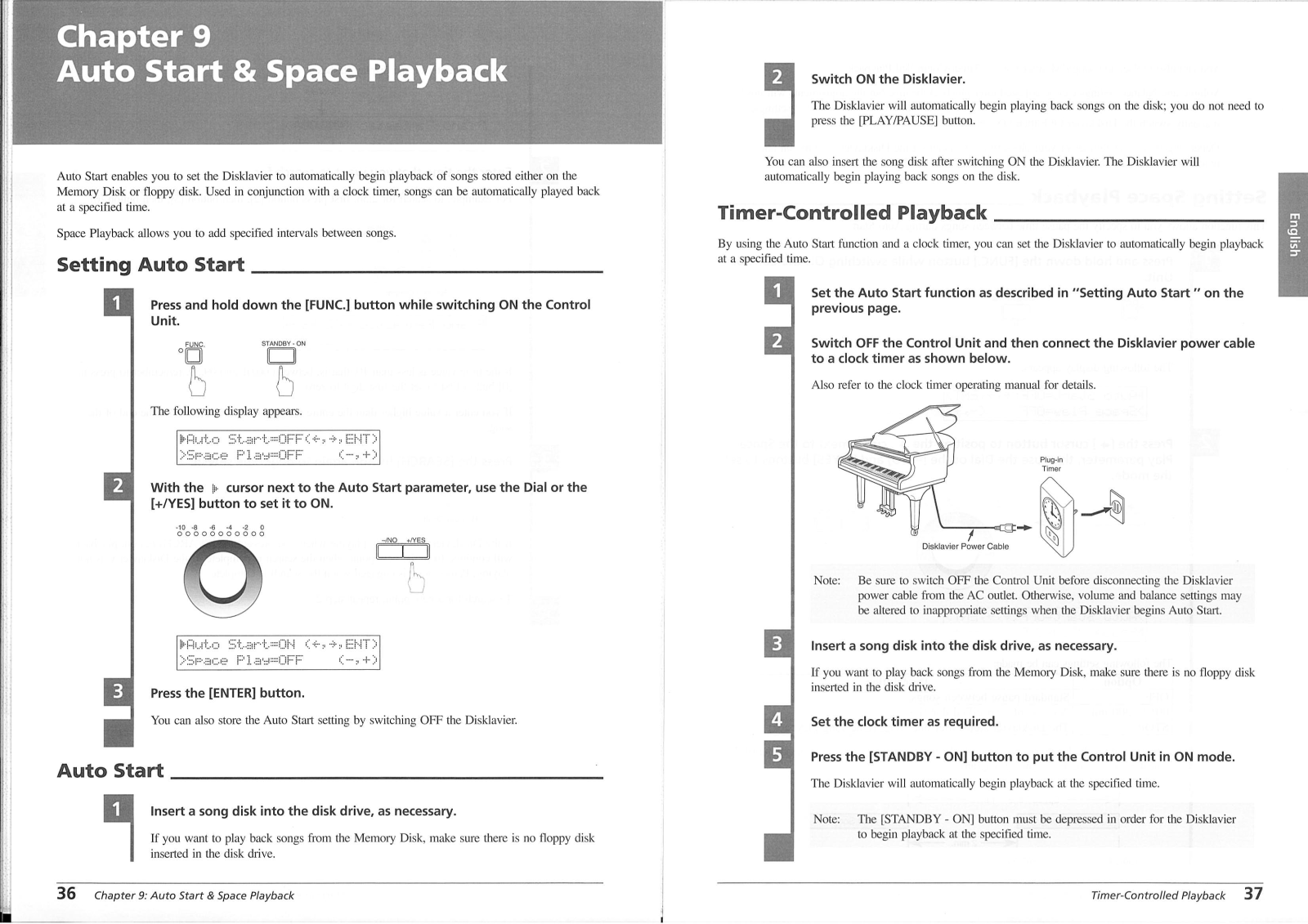 Yamaha Disklavier Mark II XG Owner's Manual