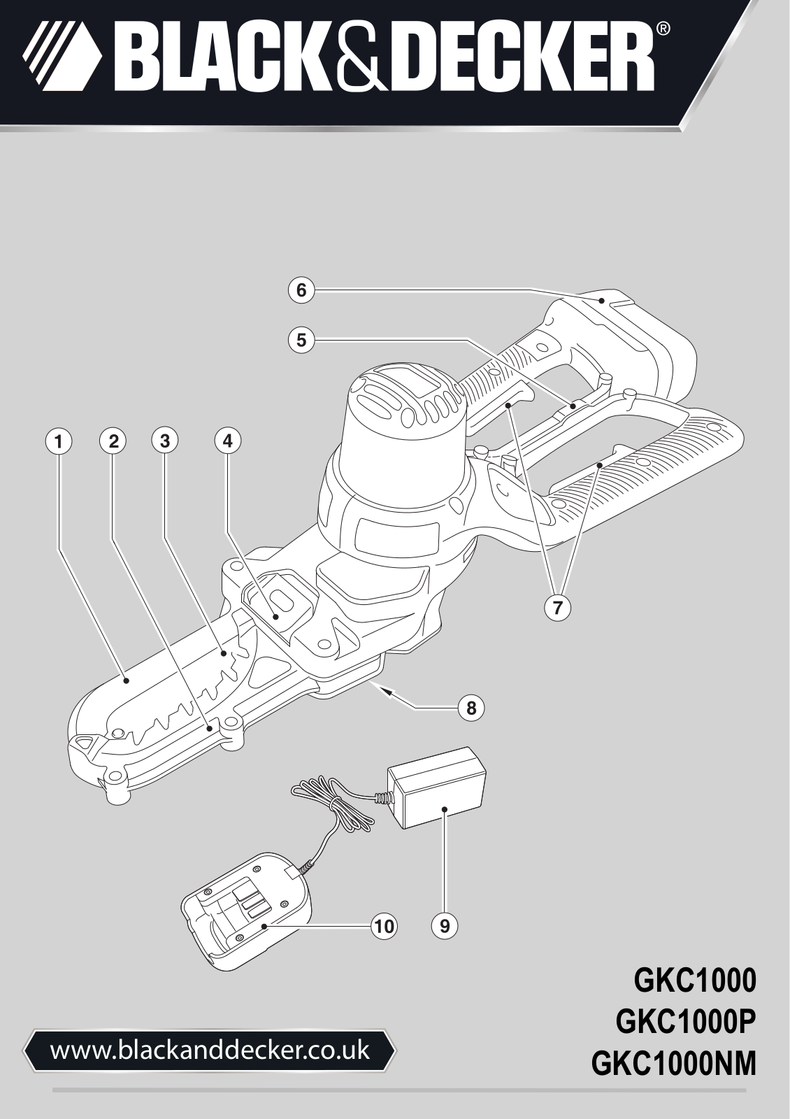 Black and Decker GKC1000 User manual