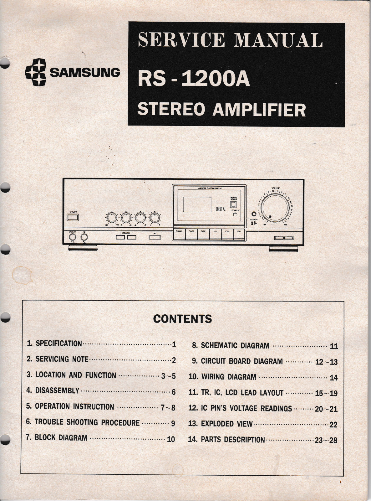 Samsung _RS-1200A_sm Datasheet - ManualMachine.com