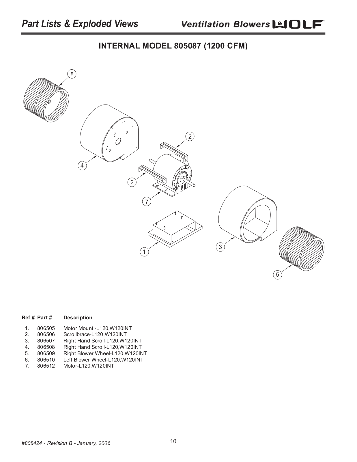 Wolf 805087-internal Owner's Manual