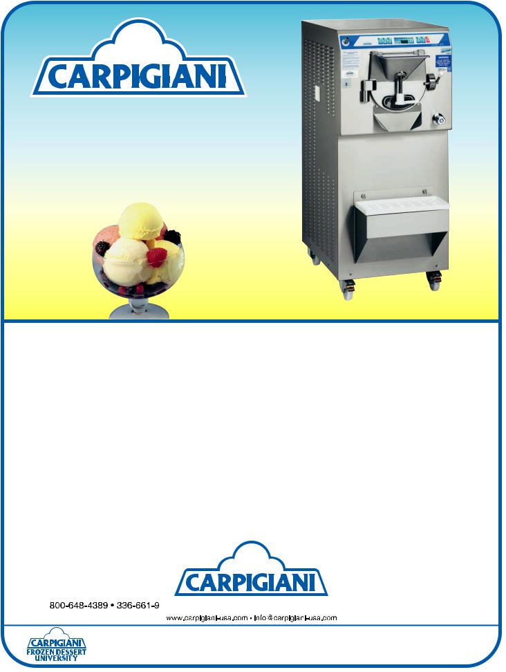 Carpigiani LB-502 G RTX, LB-502 RTX User Manual