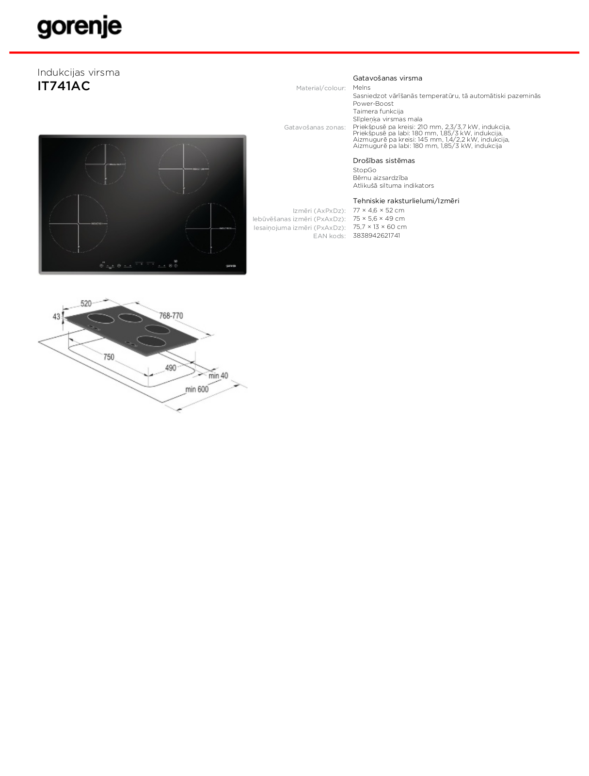 Gorenje IT741AC BROCHURE