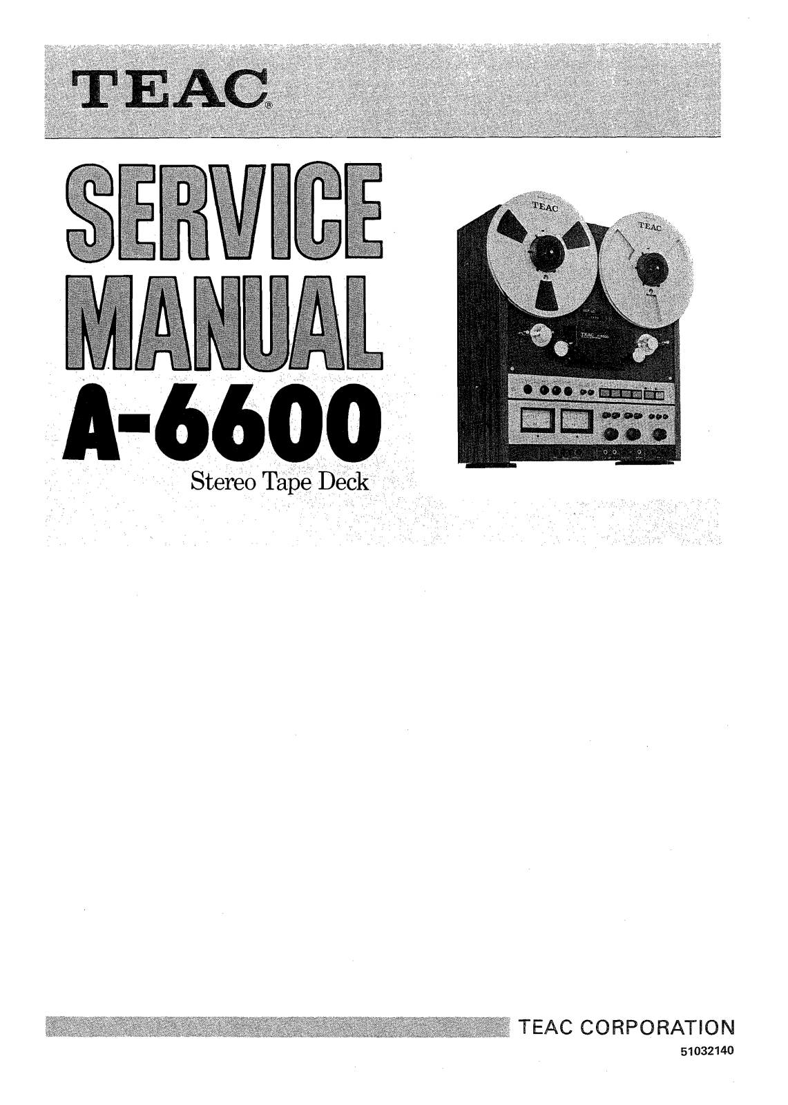 Teac A-6600 Service Manual