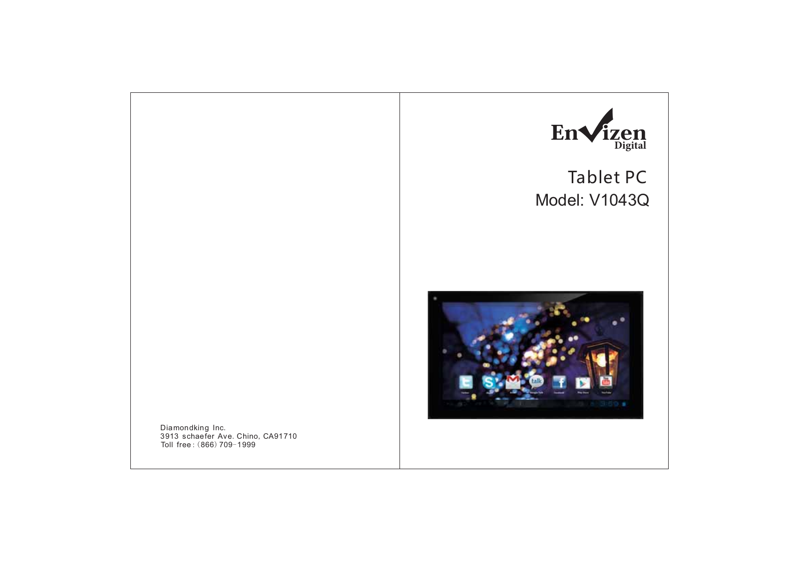 GIEC ELECTRONICS V1043Q User Manual