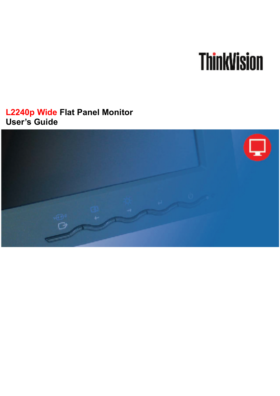 Lenovo L2240P User Manual