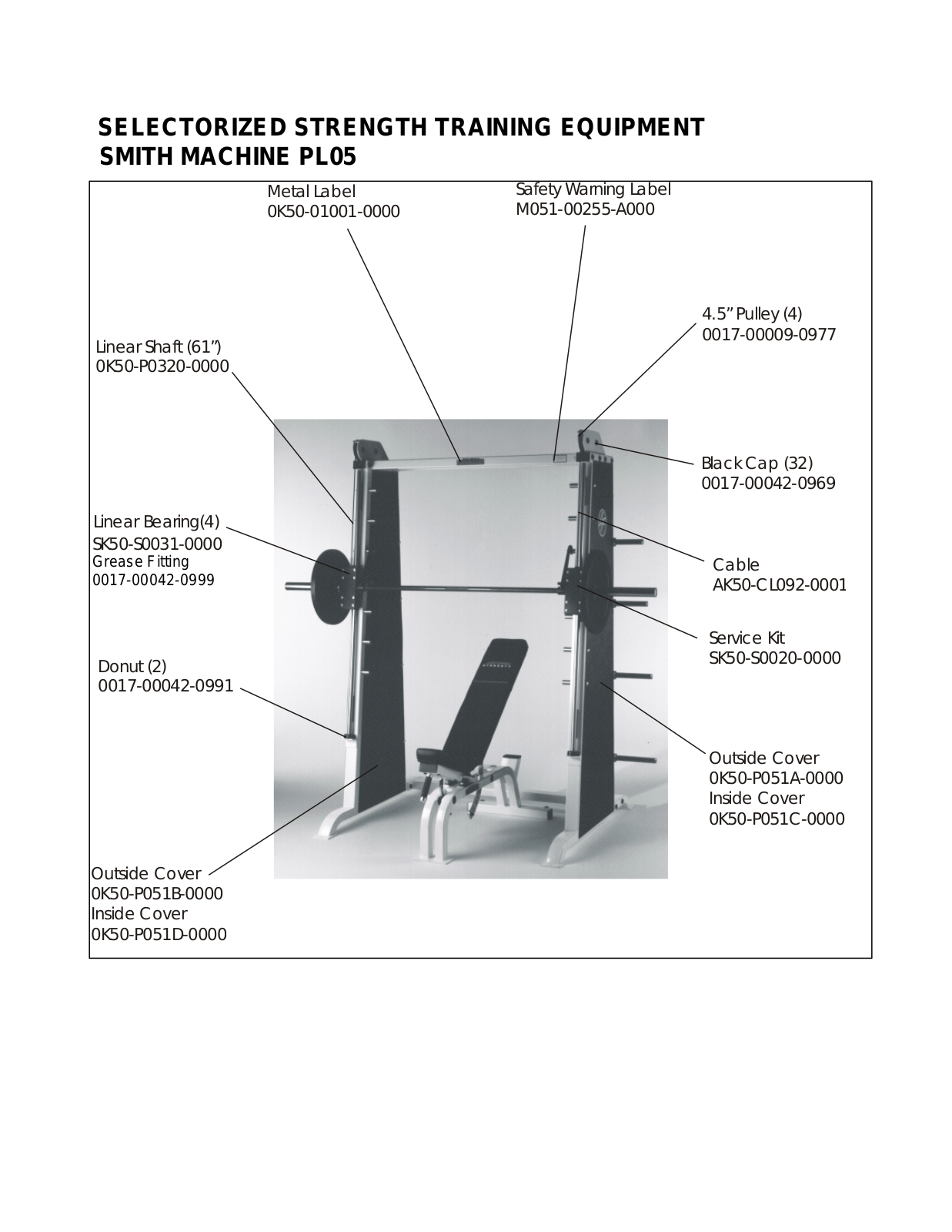 Life Fitness PL05 User Manual