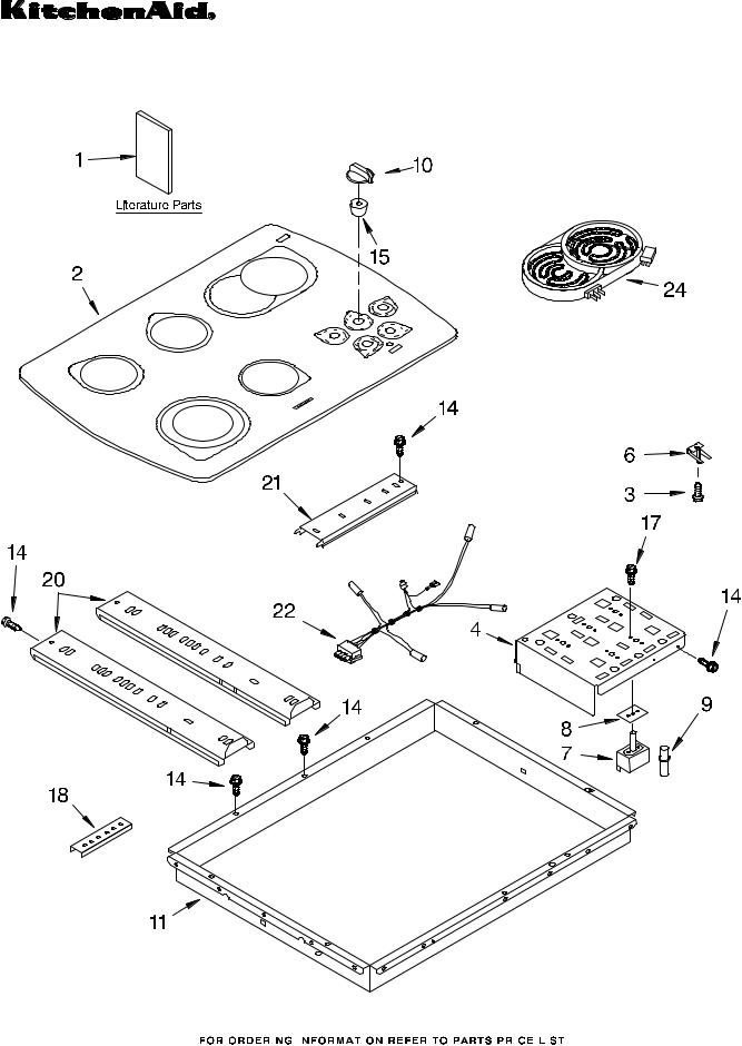 KitchenAid KECC562GWH05 Parts List