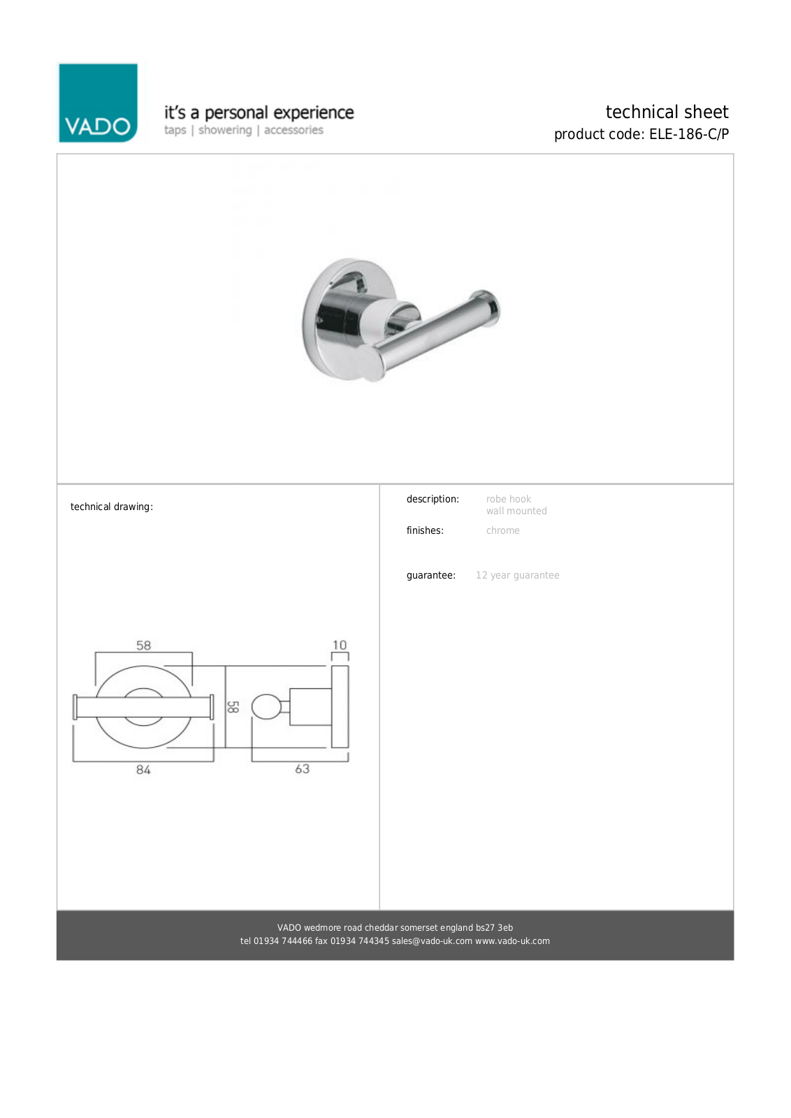 VADO AAUD1000 Specifications - ManualMachine.com