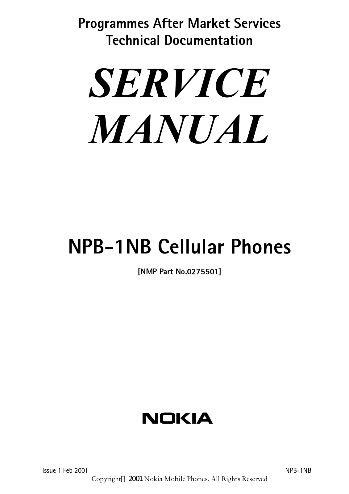 Nokia 3390, 3395 Service manual