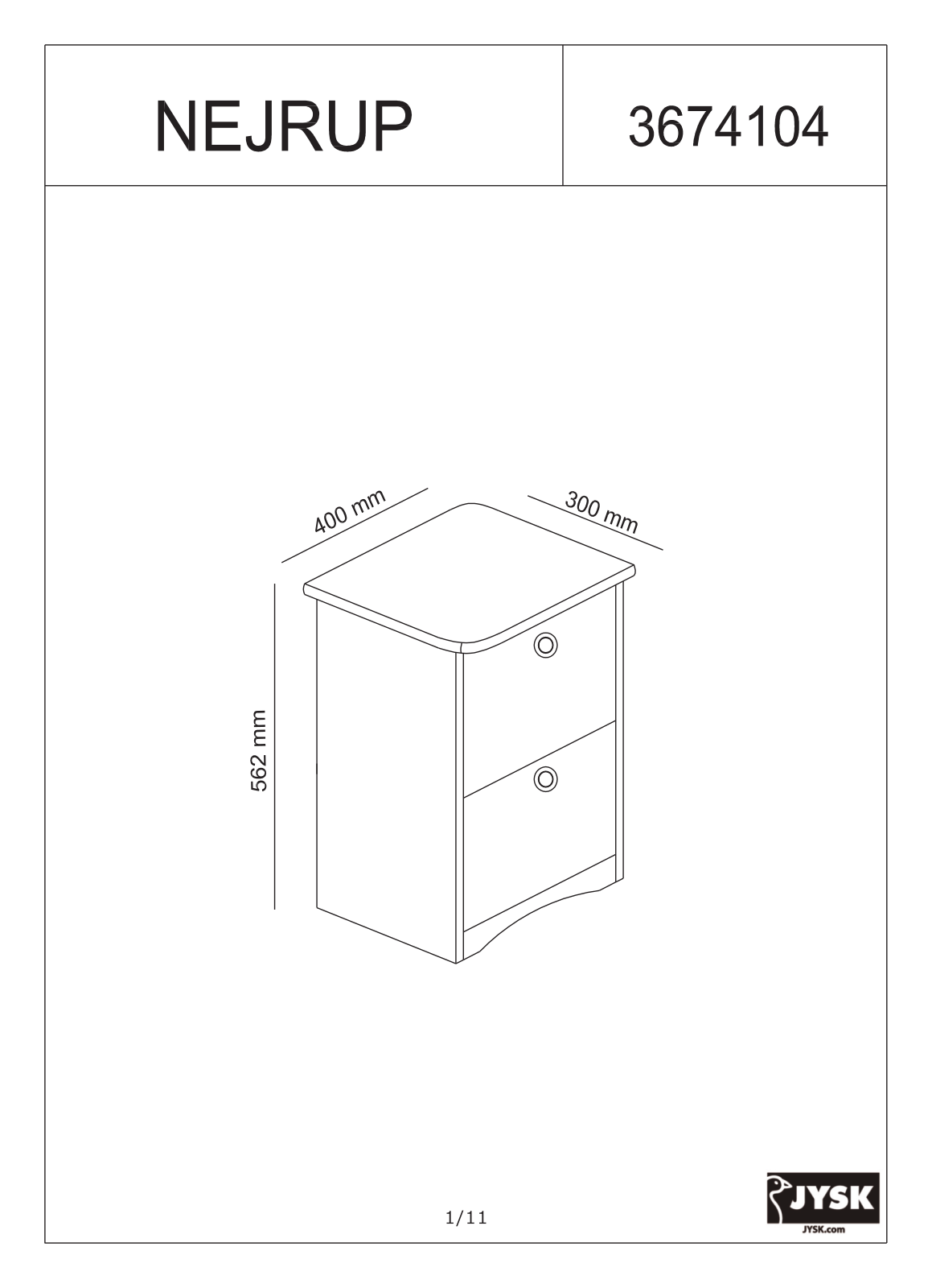 JYSK Nejrup User Manual