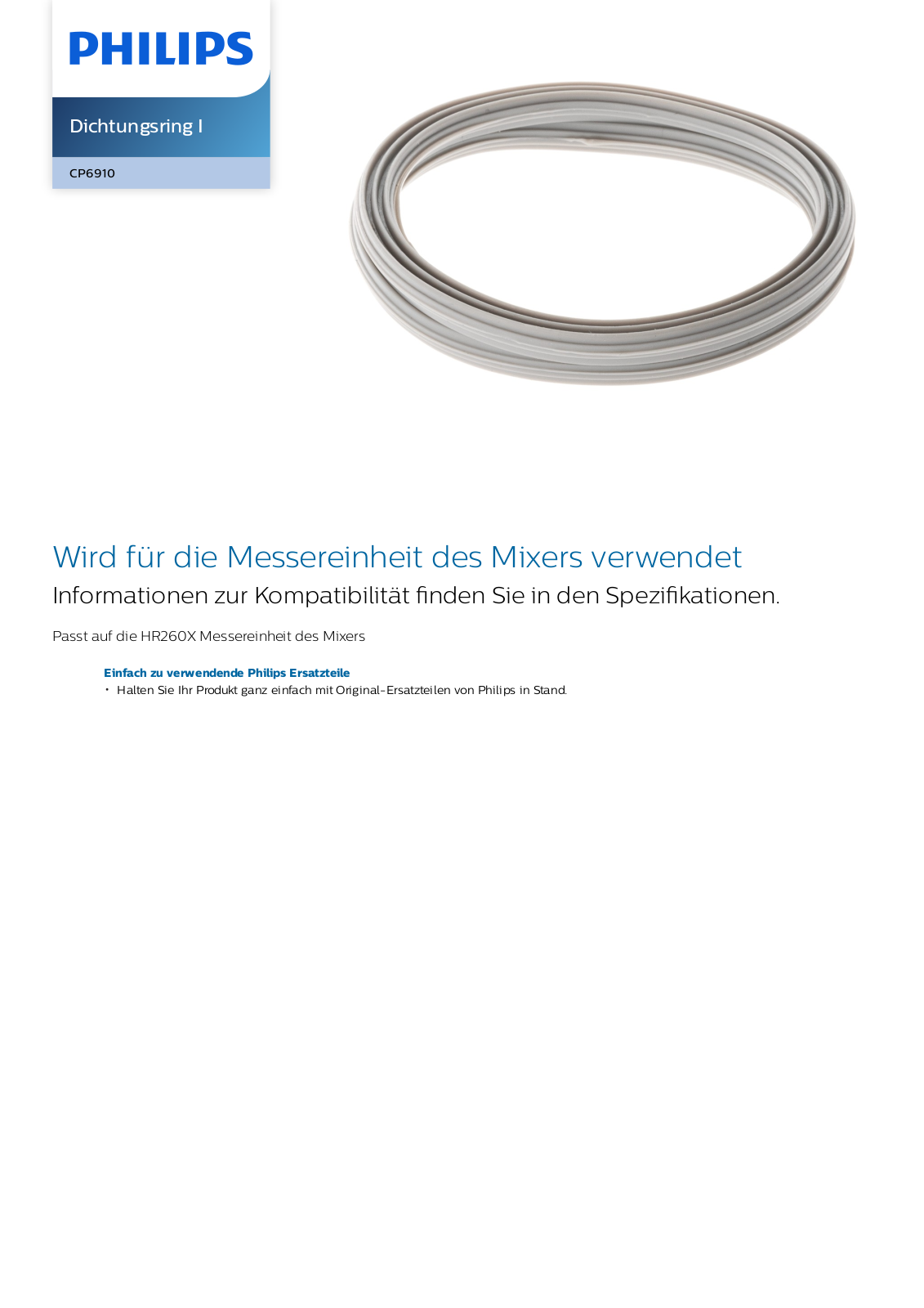 Philips CP6910/01 Leaflet - ManualMachine.com