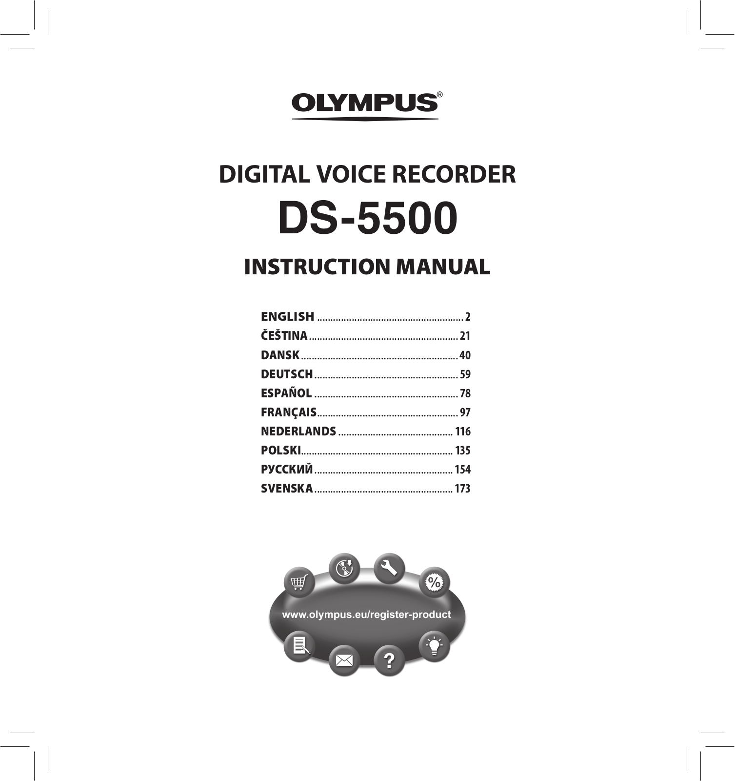 Olympus DS 5500 User Manual