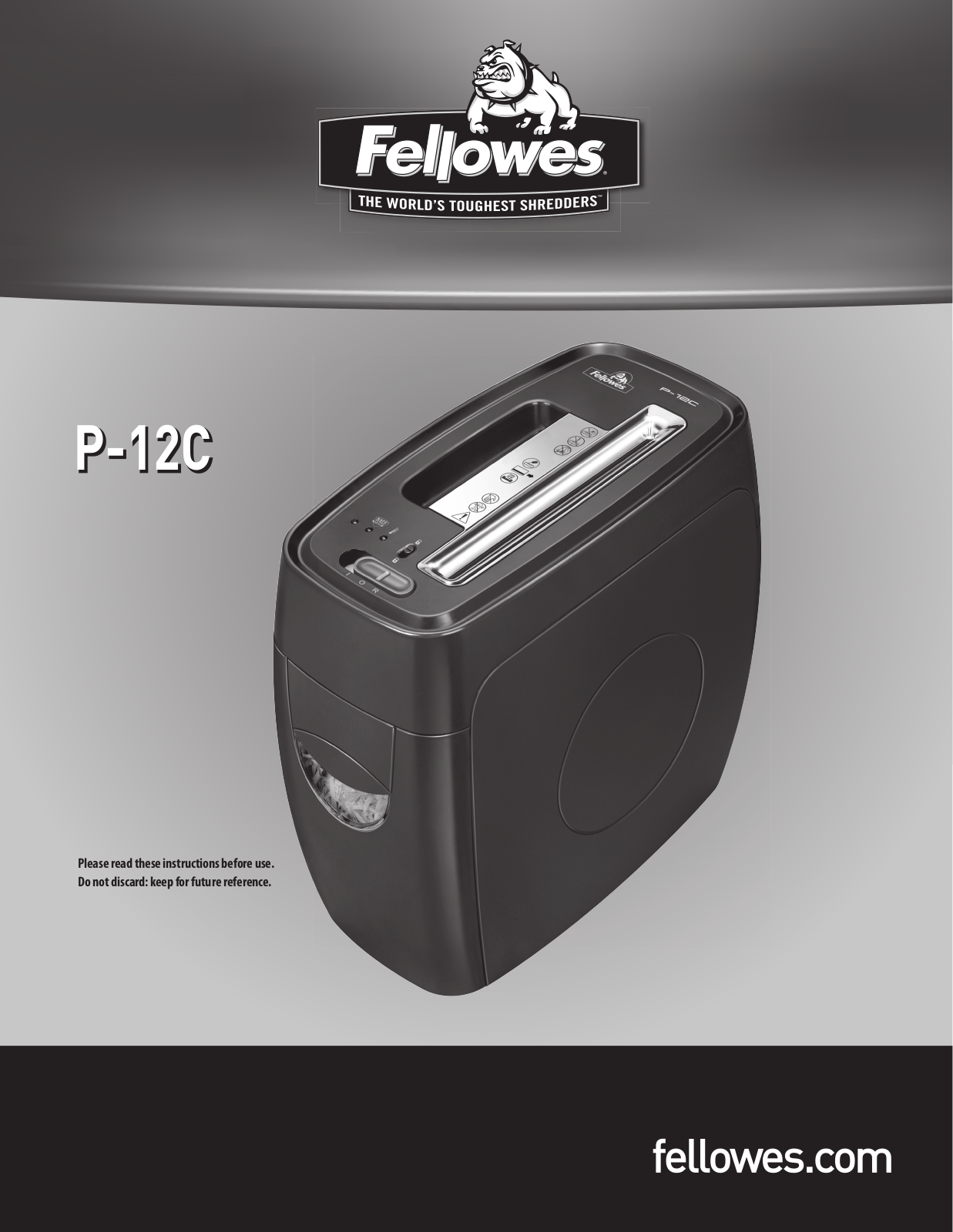 Fellowes P-12C User Manual