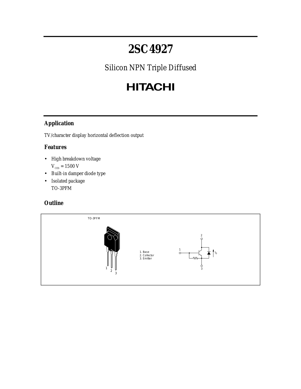 HIT 2SC4927 Datasheet